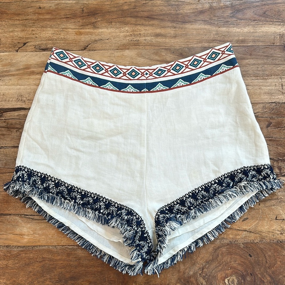 MINKPINK White Aztec Printed Short